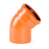 Отвод 110х45 наружный Отвод 110х45 наружный