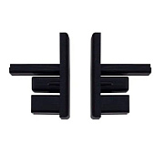 Торцевая заглушка МОДЕРН черный (пара) в упаковке Торцевая заглушка МОДЕРН черный (пара) в упаковке