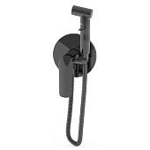  Смеситель встраиваемый с гигиеническим душем Lagos Gun Metal оружейная сталь SMHLGGM Esko 