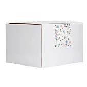  Кружка 460 мл. керамика молочно-голубая Цветы Mint flowers ANLAF-XIA-150525 