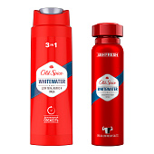  Подарочный набор OLD SPICE Аэрозольный дезодорант Whitewater 150мл+Гель для душа Whitewater 250мл 