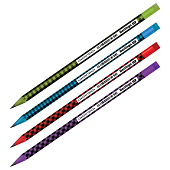  Карандаш чернографитный Berlingo Sguares, НВ, c ластиком, круглый, пластик, заточенный, микс, ВР01312 