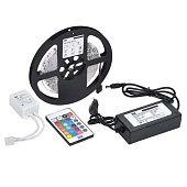 Лента светодиодная комплект RGB 5м 60шт/м драйвер+выключатель+пульт IP20 /IEK Лента светодиодная комплект RGB 5м 60шт/м драйвер+выключатель+пульт IP20 /IEK