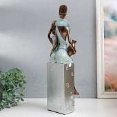 Сувенир Африка - Мать и ребёнок, 11,5х12х41 см, полистоун, серебро, 9571995 Сувенир Африка - Мать и ребёнок, 11,5х12х41 см, полистоун, серебро, 9571995