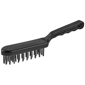 Щетка проволочная стальная большая с пластмассовой ручкой, 4 ряда/ЗУБР "ЭКСПЕРТ" Щетка проволочная стальная большая с пластмассовой ручкой, 4 ряда/ЗУБР "ЭКСПЕРТ"