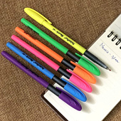  Ручка шариковая FlexOffice Maxxie Neon, синяя, 0,5 мм, ассорти неон, FO-GELB 035N MIX BLUE 