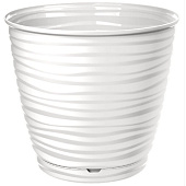 Кашпо "Saffron" D224мм 5,4л Белый 221610329/01 Кашпо "Saffron" D224мм 5,4л Белый 221610329/01