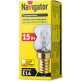  Лампа Navigator T25 15 Вт E14 (для духовых шкафов)/61207 