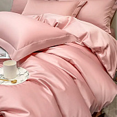  Комплект постельного белья Mariya DeLuxe, евро, наволочки 50х70 см, Б-КПБ-евро-розовый 