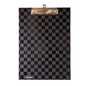Папка-клипборд А4 deVENTE Total Black, картон, толщина 2 мм, матовая ламинация, выборочный лак, черная, 3034325