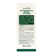  Сыворотка для лица Sadoer Tea tree acnes увлажняющая для проблемной кожи 30мл 