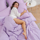  Пододеяльник 205х217 Цвет Эмоций поплин, хлопок, лаванда ВБ, 1566 