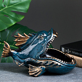 Подставка конфетница Пиранья, синяя, 18х28х16 см, 7357595 Подставка конфетница Пиранья, синяя, 18х28х16 см, 7357595