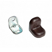  Уголок крепежный с накладкой малый, венге 