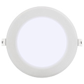 Светильник точечный LED 1714 ДВО 12Вт 6500К IP40 круг белый (d145/монтажн d105) /IEK