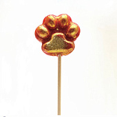  Карамель леденцовая Лапка в шоубоксе, Клюква 30 гр 