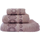 Полотенце 70х130 махровое ТМ Gala бордюр "Маркиза" бежево-розовый Полотенце 70х130 махровое ТМ Gala бордюр "Маркиза" бежево-розовый