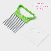  Держатель для нарезки лука Доляна, зелёный 1678192 