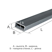 Труба профильная 100х50х4