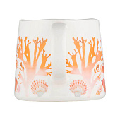 Кружка, 380 мл, фарфор, белая/оранжевая,Ocean Life MW475-DI0455 Кружка, 380 мл, фарфор, белая/оранжевая,Ocean Life MW475-DI0455