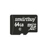  Smartbuy Карта памяти Micro SDHC 64GB class 10 + адаптер 