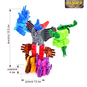  Набор роботов Динозавры, 5 трансформеров, собираются в 1 робота 6831456 