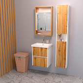 Тумба Stella 50 подвесная с двумя ящиками Белый/Дуб Вотан с раковиной Como 50 Stl.01.50/1WDVo Encanto Тумба Stella 50 подвесная с двумя ящиками Белый/Дуб Вотан с раковиной Como 50 Stl.01.50/1WDVo Encanto