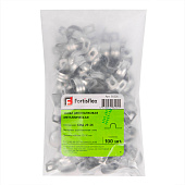 Скоба крепежная двухлапковая СМД d19-20мм метал. оцинк. (уп.100шт) Fortisflex 49376 Скоба крепежная двухлапковая СМД d19-20мм метал. оцинк. (уп.100шт) Fortisflex 49376