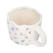 Кружка 460 мл. керамика молочная Нежные цветы Mint flowers ANLAF-XIA-15052-1 Кружка 460 мл. керамика молочная Нежные цветы Mint flowers ANLAF-XIA-15052-1