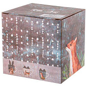 КРУЖКА С СИЛИКОНОВОЙ КРЫШКОЙ "ЛЕСНАЯ СКАЗКА" ЛИСА 360 МЛ, СИНЯЯ 756-274 КРУЖКА С СИЛИКОНОВОЙ КРЫШКОЙ "ЛЕСНАЯ СКАЗКА" ЛИСА 360 МЛ, СИНЯЯ 756-274