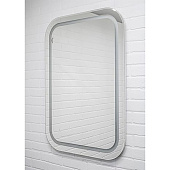 Зеркало с LED подсветкой Elis 100 white Sansa SEe1045Z Домино
