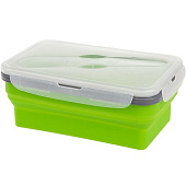 Контейнер силиконовый складной 1000мл с ловилкой (PR-FH049) PR Контейнер силиконовый складной 1000мл с ловилкой (PR-FH049) PR