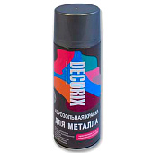 Эмаль аэрозольная универсальная Темно-серый DECORIX, 520мл. Эмаль аэрозольная универсальная Темно-серый DECORIX, 520мл.