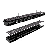 Лоток водоотводный Gidrolica Standart пластиковый, кл. С250 1000x146x63мм 805 Лоток водоотводный Gidrolica Standart пластиковый, кл. С250 1000x146x63мм 805