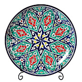 Ляган узбекский «Цветочный узор», d=31 см, синий 2741384 Ляган узбекский «Цветочный узор», d=31 см, синий 2741384