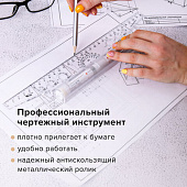  Линейка с роликом (рейсшина) Пчелка, 30см, металлический ролик, УЧП-30 