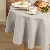 Скатерть (саржа) d146 Этель Kitchen круглая светло-серый 10472147 Скатерть (саржа) d146 Этель Kitchen круглая светло-серый 10472147
