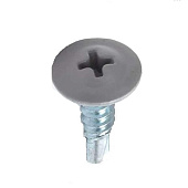  Саморезы металл-металл с прессшайбой ШСММ со сверлом 4,2х19мм, 1000шт, RAL 7004 серый 