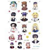  Ежедневник А5, 64л, Anime Planner/Я люблю Аниме! с наклейками, девочка в школьной форме 