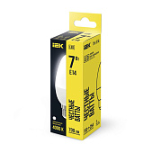 Лампа LED 7Вт Е14, свеча, 4000К нейтр. бел. IEK Лампа LED 7Вт Е14, свеча, 4000К нейтр. бел. IEK