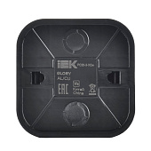  Розетка накладная с заземлением, цвет сталь, IEK GLORY 