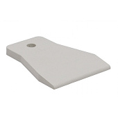 Шпатель резиновый белый 80 мм Шпатель резиновый белый 80 мм