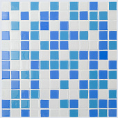  Мозаика 39,6х31,7 Mixed № 100/102/106 Синий /Vidrepur 