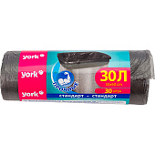 Мешки для мусора прочные YORK 30л (30шт.) 902130 Мешки для мусора прочные YORK 30л (30шт.) 902130