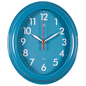  Часы настенные овал 22,5х26,5см, корпус синий "Легкость" Рубин 