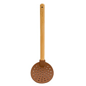 Шумовка силиконовая с ручкой из бамбука Molly B3679