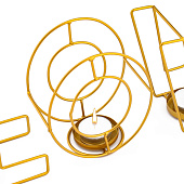 Подсвечник Love, 13,5х42 см, золото, 7381524 Подсвечник Love, 13,5х42 см, золото, 7381524