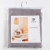  Скатерть (лен) 136х180 Этель ECO серый 9631121 