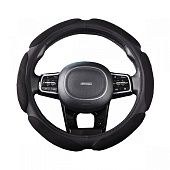 Оплетка SKYWAY Sponge classic, 6 подушечек, размер M, черная замша Оплетка SKYWAY Sponge classic, 6 подушечек, размер M, черная замша