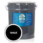  Эмаль ПФ-115 полуматовая черная 25кг Эксперт 